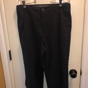 Boys Black Under Armour Golf Pants